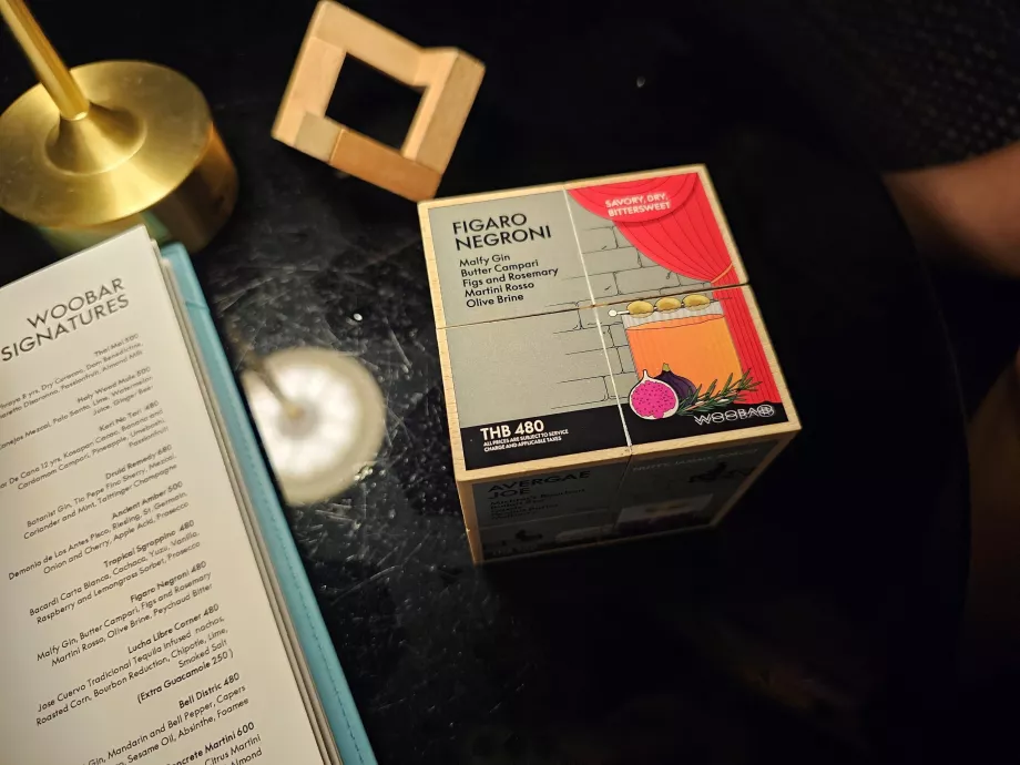 Nápojové menu v aplikácii WooBar