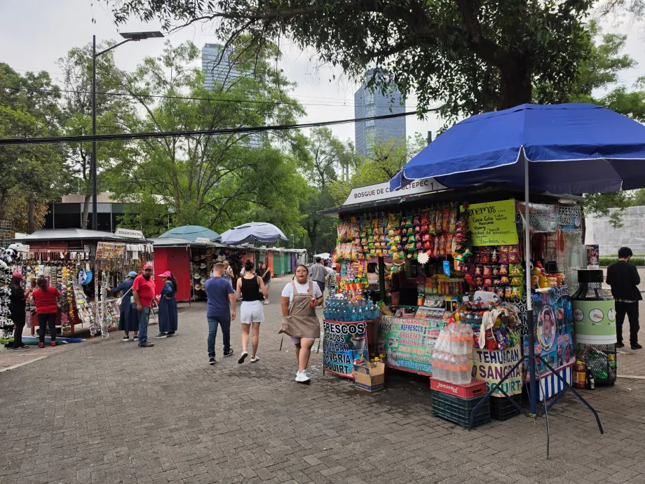 Bosque de Chapultepec, stánky