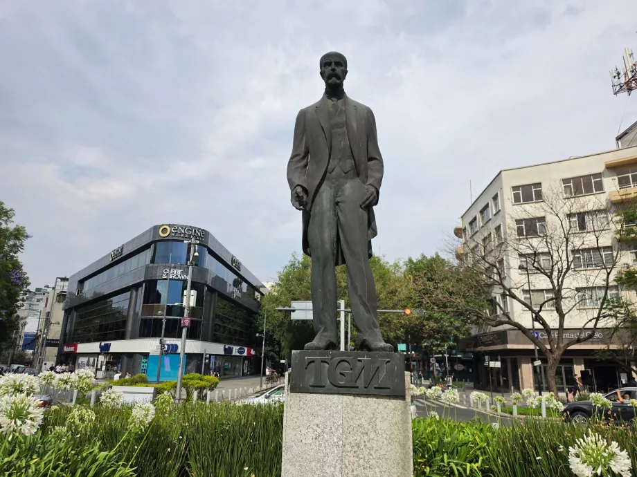 Polanco, socha Tomáša Garrigue Masaryka