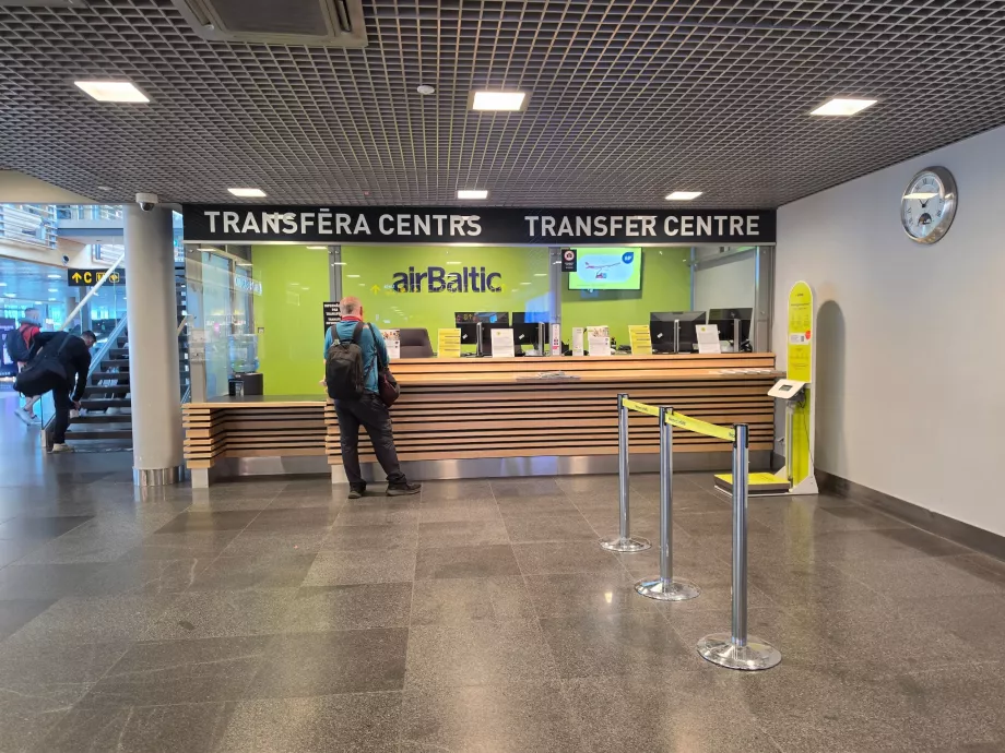 Pult pre prestupy spoločnosti AirBaltic