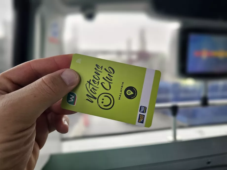 Karta Touch-n-Go od spoločnosti Watsons