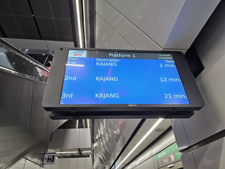 Informačné tabule v metre