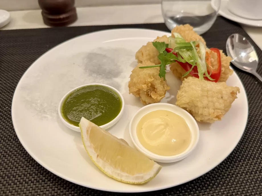 Vyprážané chobotnice