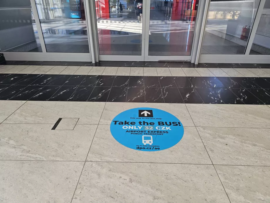 Smer na autobusovú zastávku