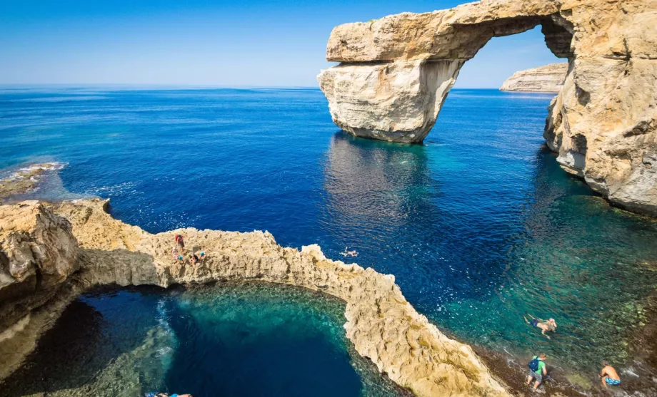 Rock formations in Malta