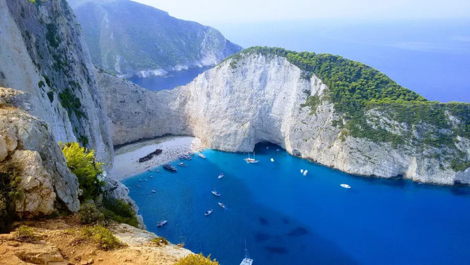 Pohľad na pláž Navagio