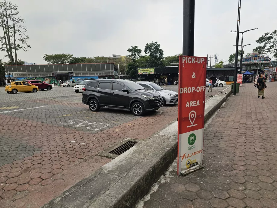 Miesto vyzdvihnutia aplikácie Grab v Batu Caves