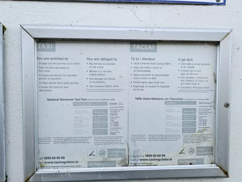 Ceny taxíkov v roku 2025