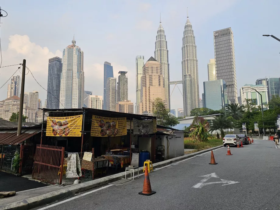 Pohľad z okresu Kampung Baru