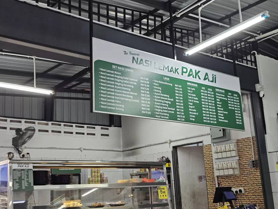 Príklady cien v Kampung Bar