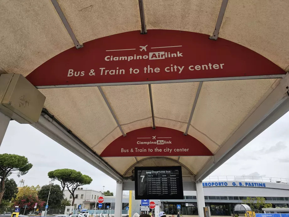 Autobusová zastávka Ciampino AirLink