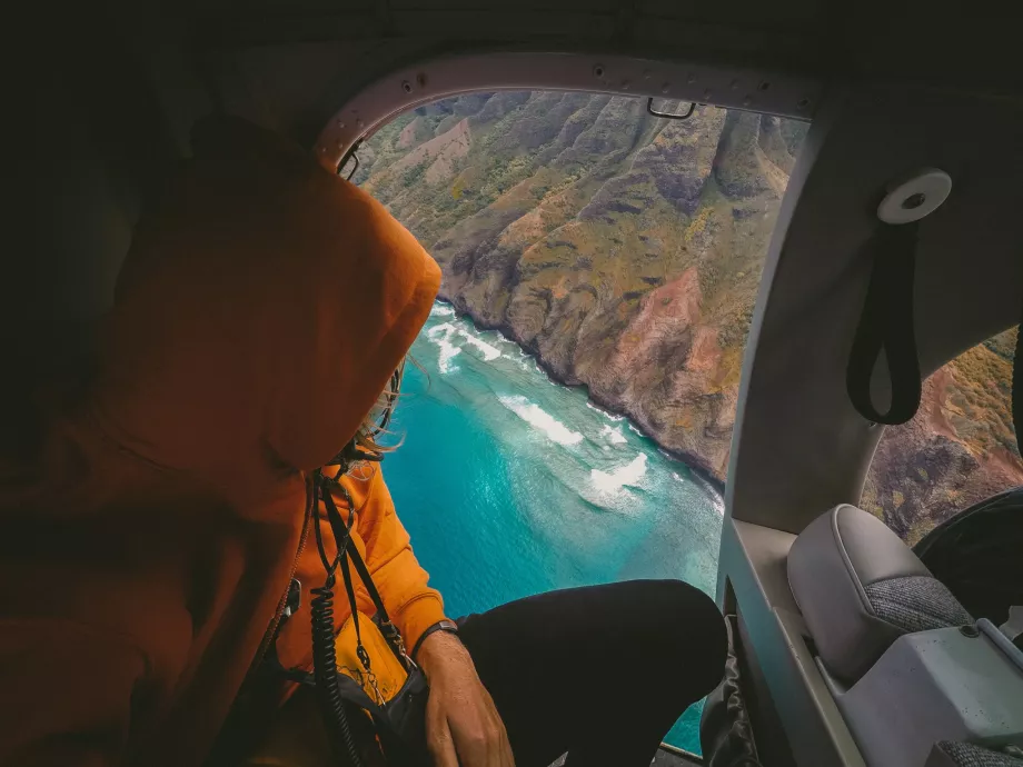 Helikoptéra s vypnutými dverami