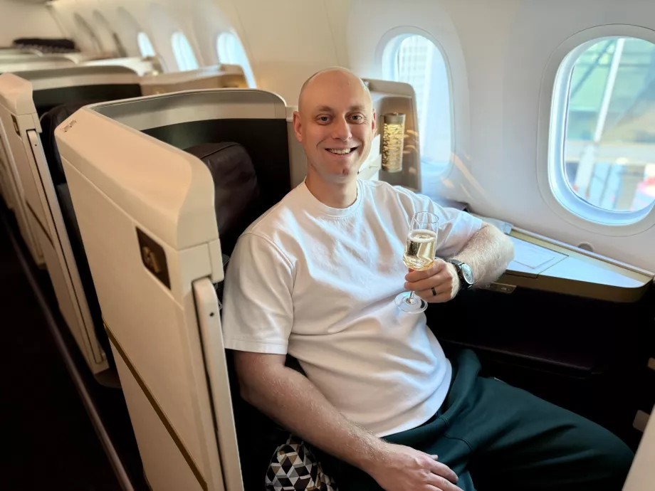 Šampanské pred štartom