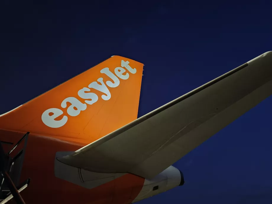 Let spoločnosti easyJet na letisku Malpensa