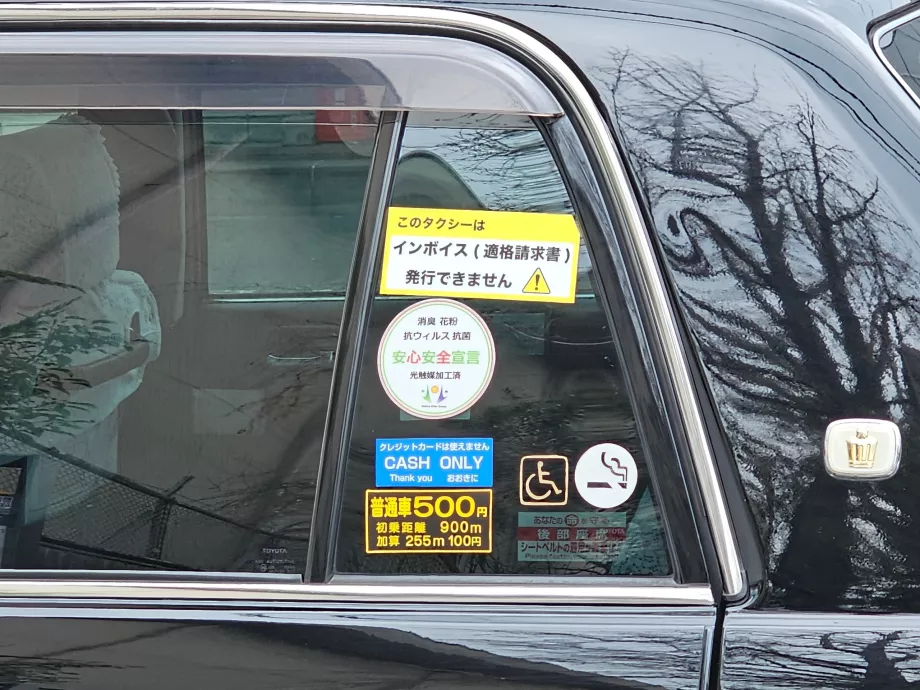 Cena taxíka, platba len v hotovosti