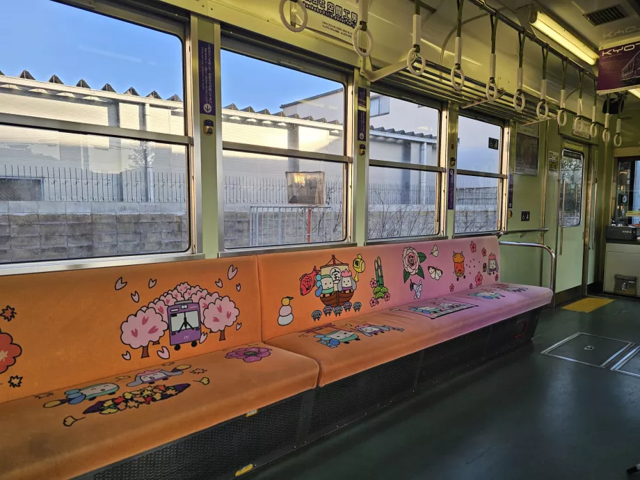 Interiér električky Randen