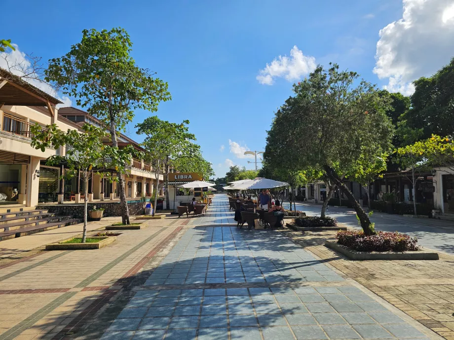 Nákupná ulica medzi odletovou a príletovou halou, verejná časť