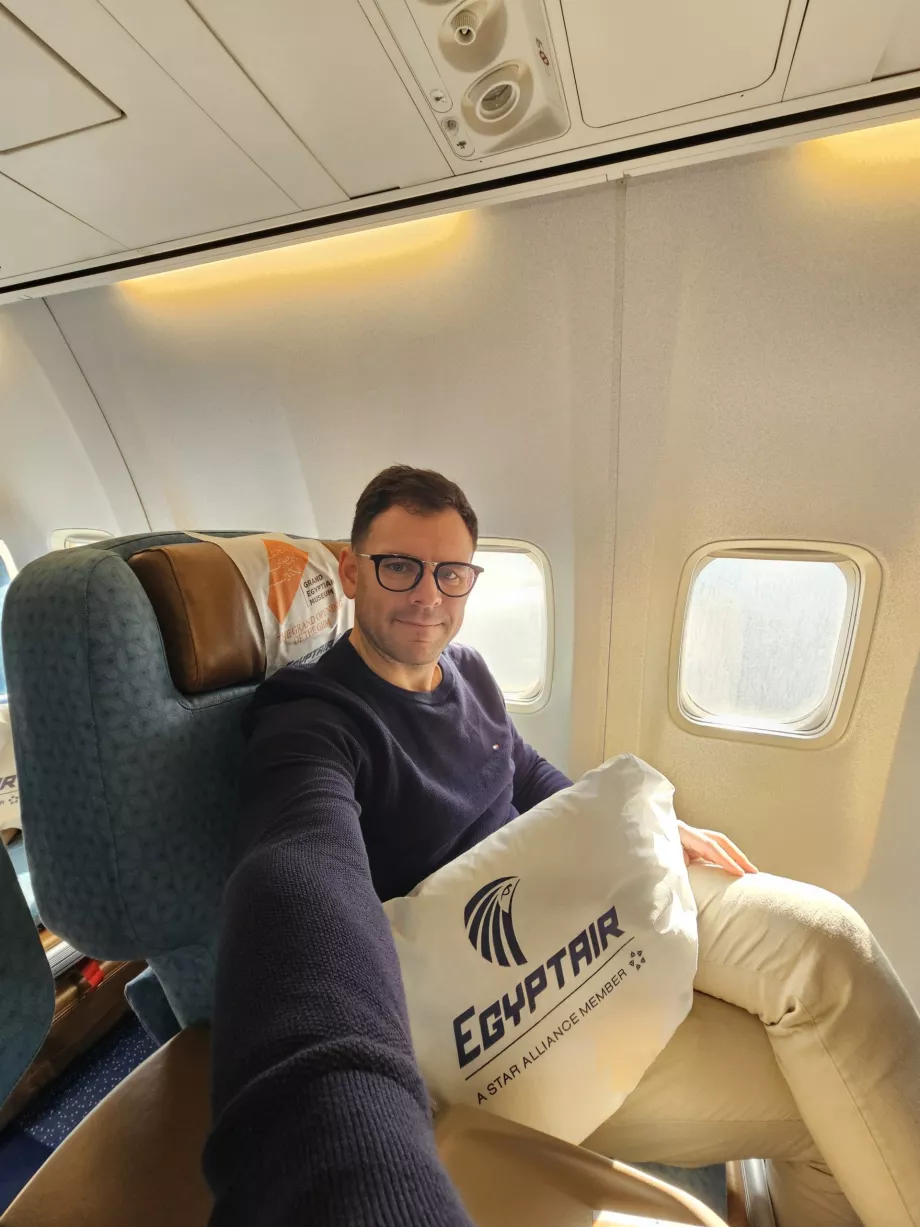 Ja v biznis triede Egyptair