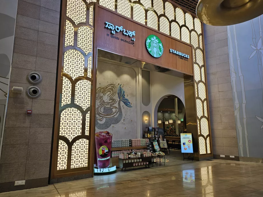 Starbucks, terminál 2, tranzitná zóna
