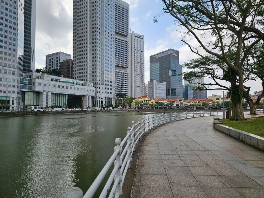 Promenáda pozdĺž rieky Singapur