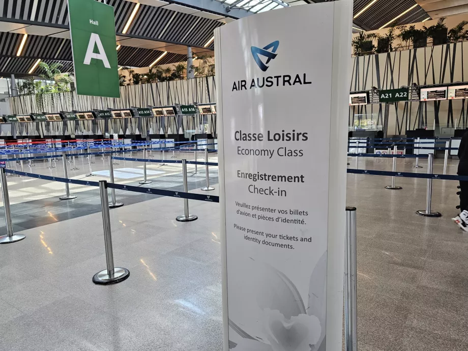 Odbavenie v spoločnosti Air Austral