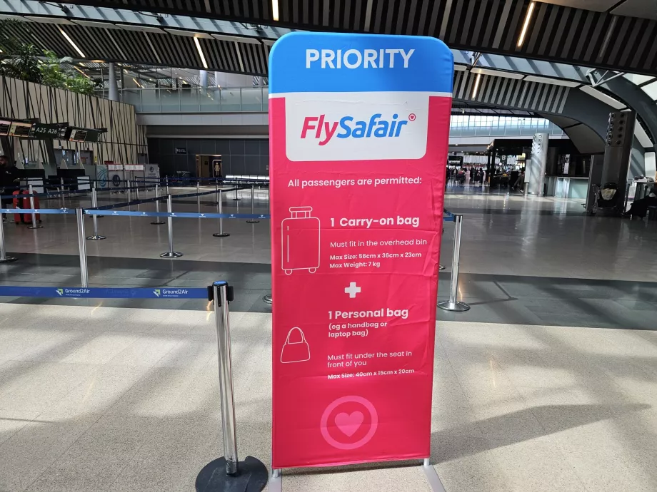 Odbavenie Flysafair