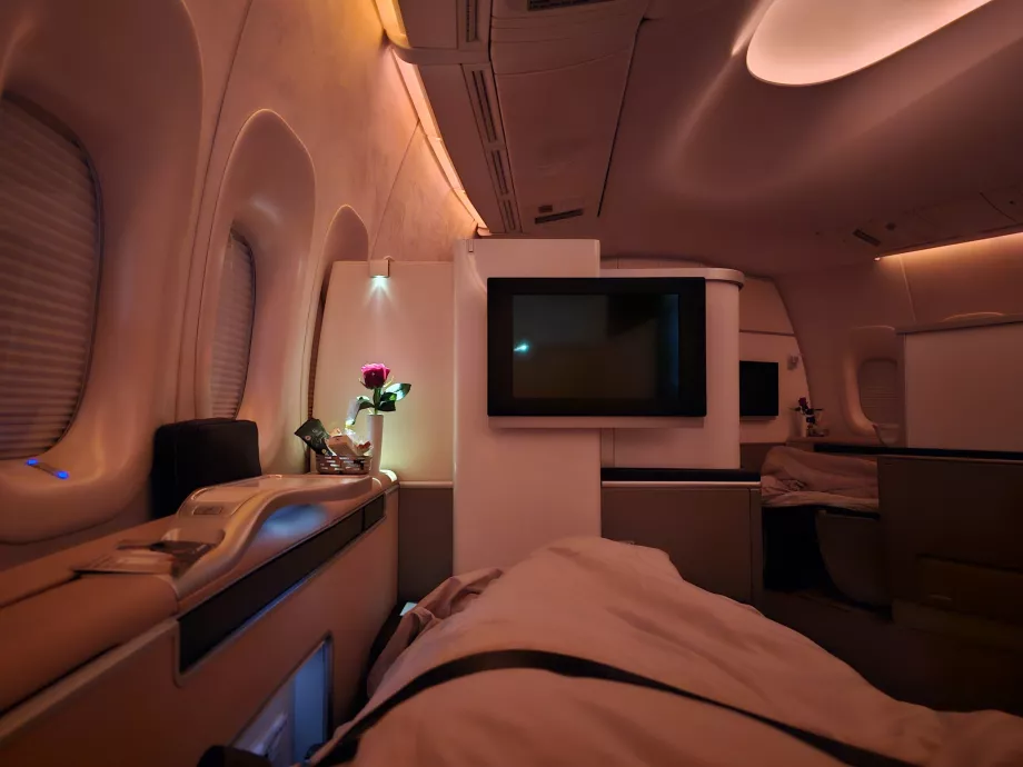 Rozkladacia posteľ v prvej triede