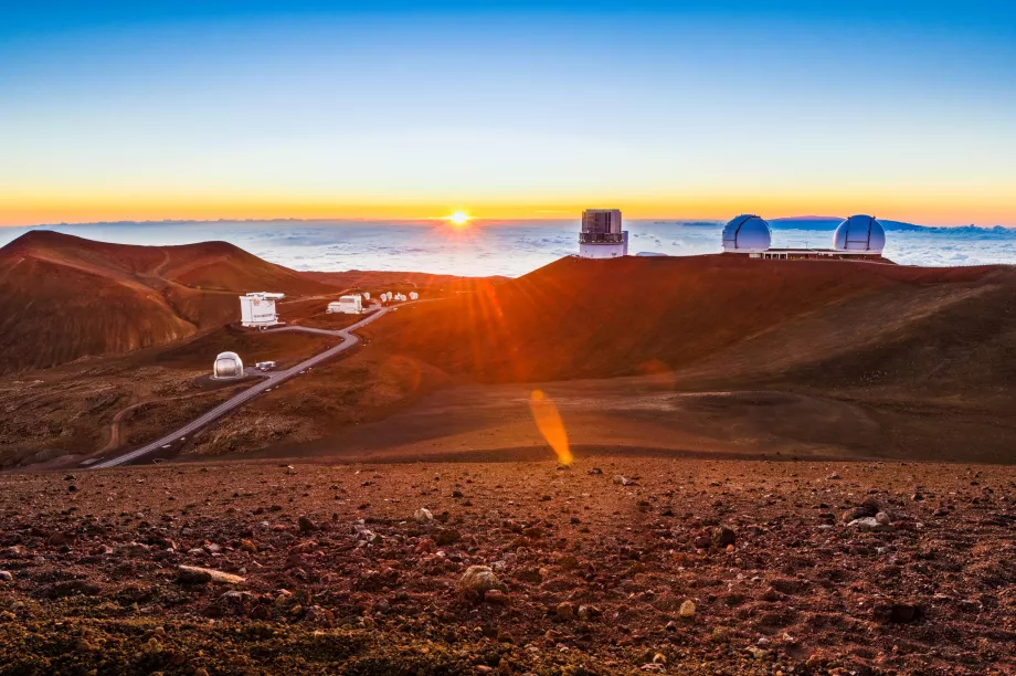 Západ slnka na Mauna Kea