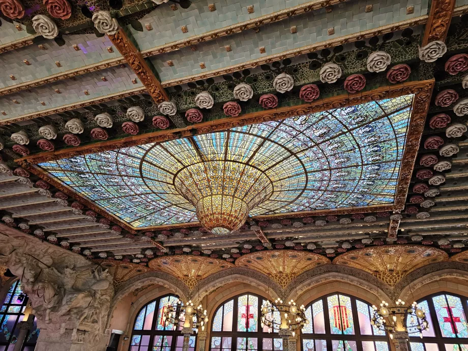 Palau de la Música Catalana, detail stropu