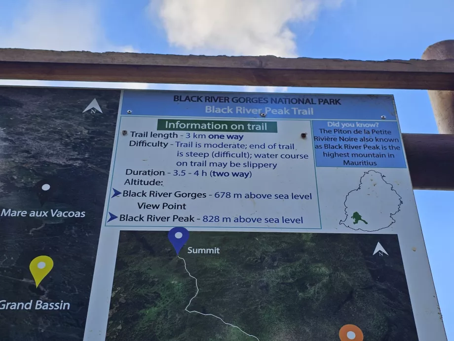Informácie v blízkosti trasy Black River Peak Trail