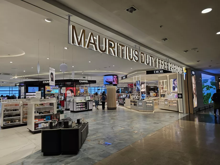 Bezcolný obchod, letisko Maurícius