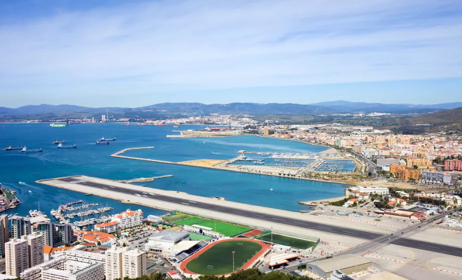 príletové letisko Gibraltar