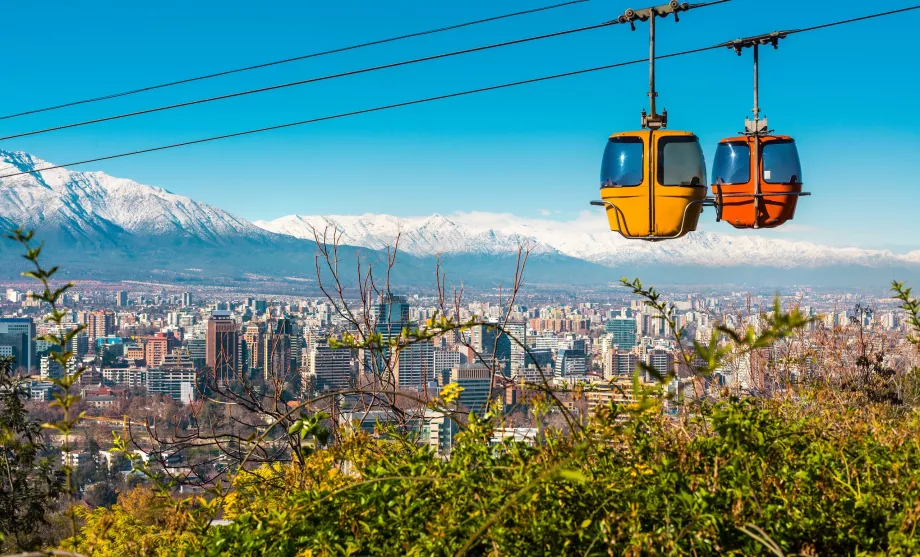 The cable car in Santiago