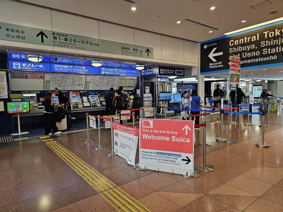 Lístky na tokijskú jednokoľajovú železnicu