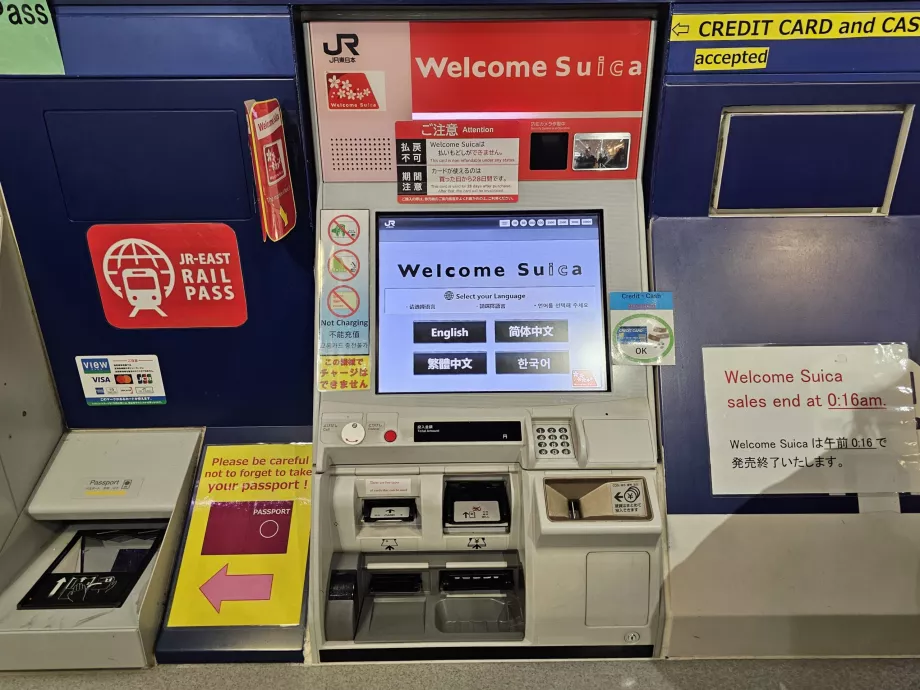 Stroj na karty Suica