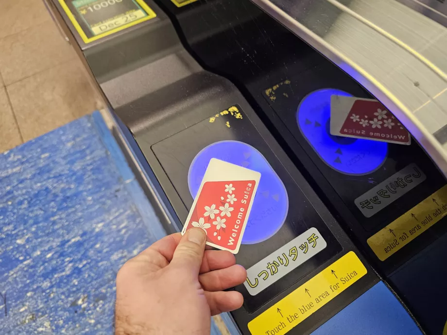 Používanie karty Suica