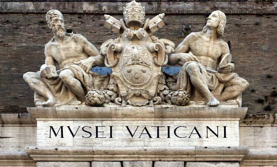 Nápis Musei Vaticani