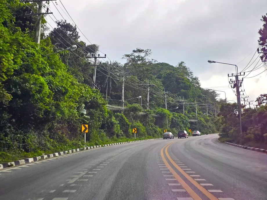 Hlavné cesty okolo ostrova