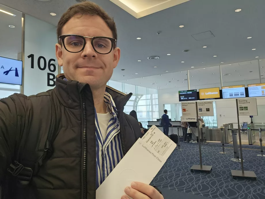 Ja s palubným lístkom prvej triedy