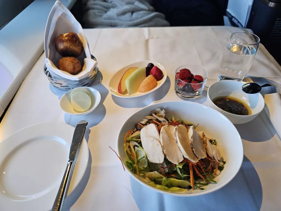 Večera pred pristátím