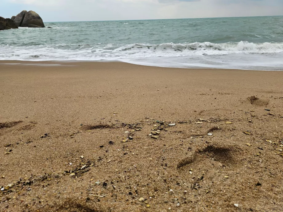 Pláž Coral Cove, kvalita piesku