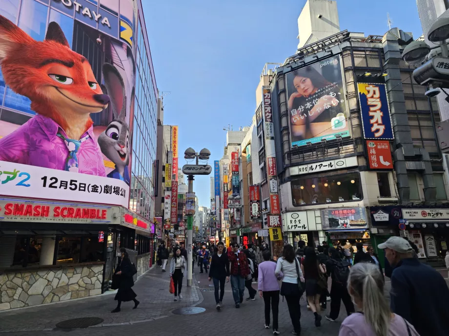 Nákupná ulica Shibuya