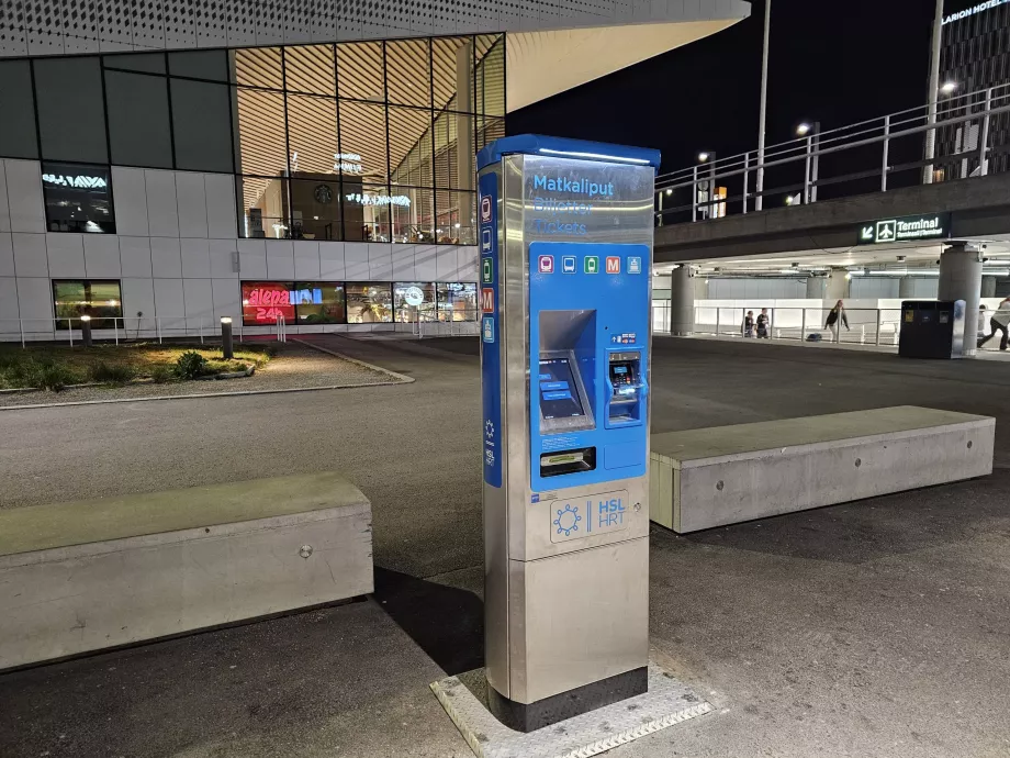 Automat na lístky, autobusová zastávka