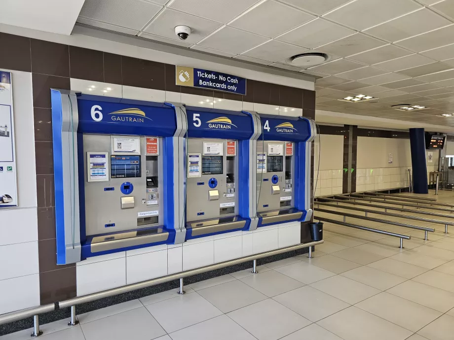 Automat na lístky v železničnej stanici Gautrain
