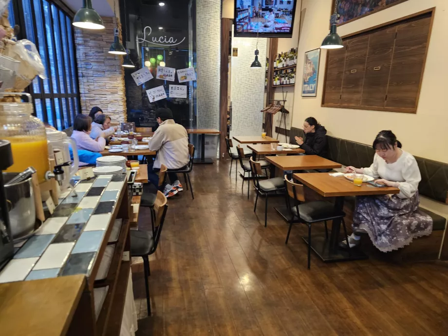 Raňajky - pizzeria Lucia