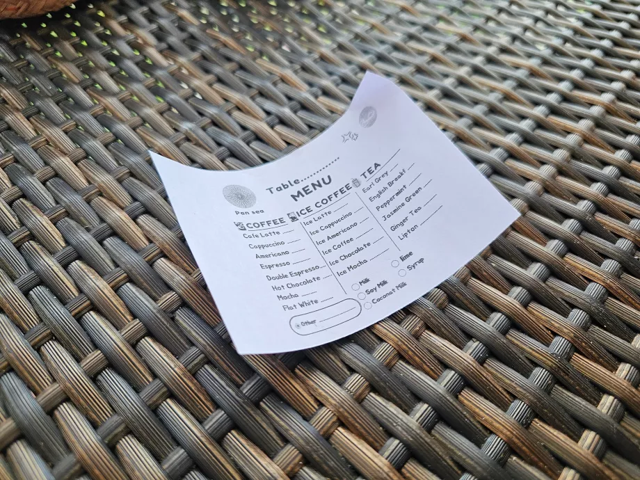 Raňajky: ponuka kávy