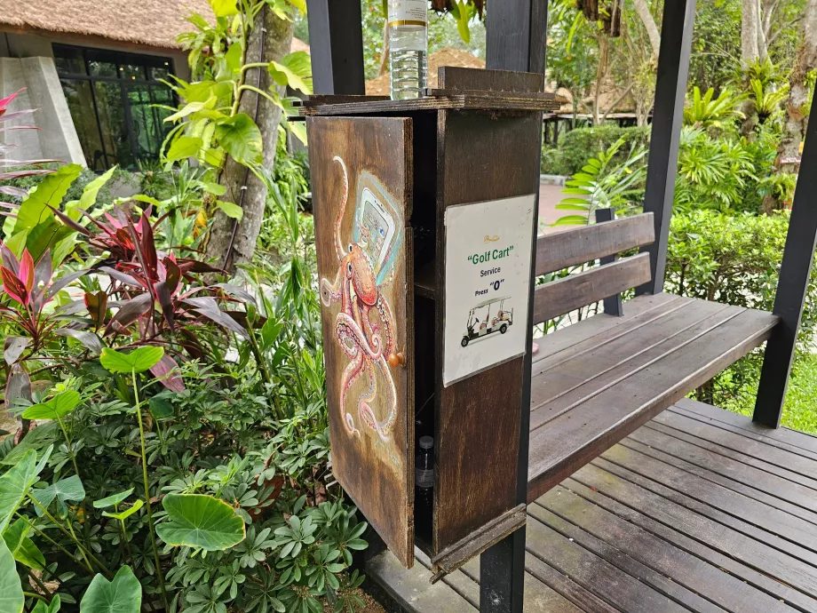 Telefón na privolanie golfového vozíka