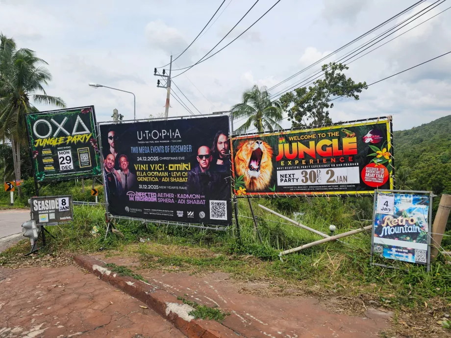 Reklamy na večierky a nočné kluby