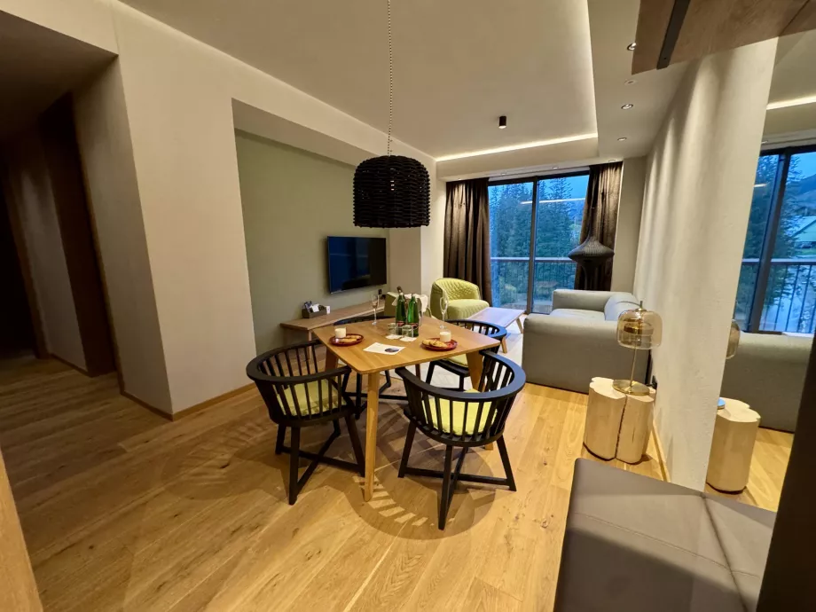 Obývacia izba v apartmáne