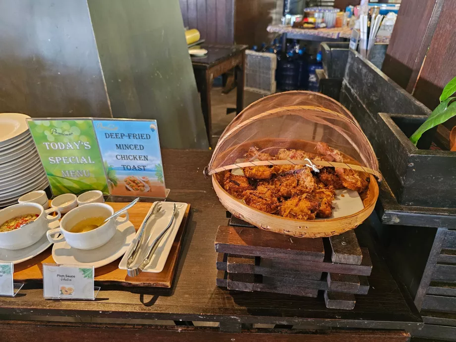 Raňajky: kuracie mäso